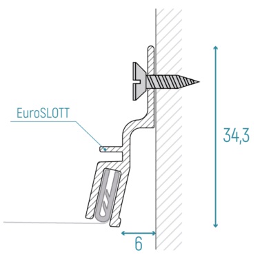 EuroSLOTT для ткани, стеновой